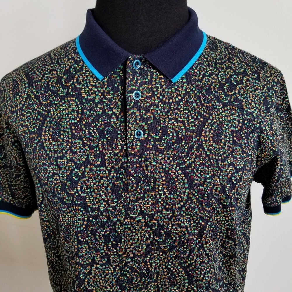 Robert Graham Knit Rainbow Paisley Polo Shirt